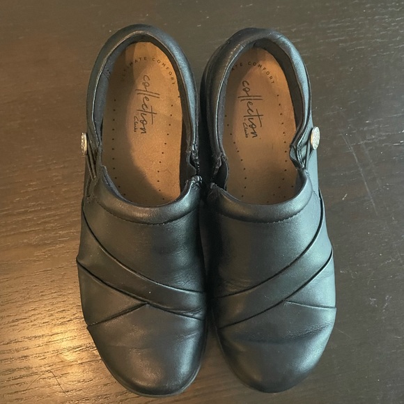 Clarks 6W Black - Picture 3 of 4